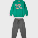 Σετ φούτερ φόρμα για αγόρι skate all day