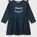 Φούτερ φόρεμα μπλε choose happy
